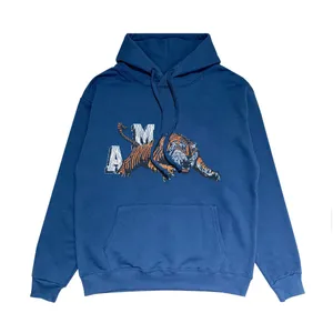 mode män designer hoodies mens tröjor pullover tiger leopard brev tryck hoodie rappare hip hop gata huvtröja man klädsport kör