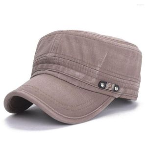 Cycling Caps Adjustable Vintage Cap Army Denim Baseball Cotton Cadet Hat Military Breathable Flat Spring Summer Men Sun