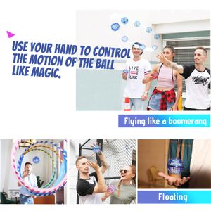 Novel Games Flying Neba Orb Toy2022 Uppgraderad Magic Hand Controlled Mini Drone med RGB LED Light Hover Boomerang Fly Ball -gåvor till AMFQT