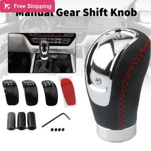 Universal 5/6 Speed PU Leather Gear Shift Knob Manual Car Gear Stick Shift Knob Gear Stick Shift Knob