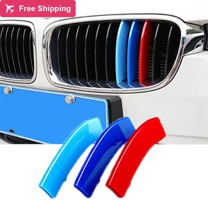 3pcs/lot araba ızgara ağ dekoru Trims ızgara çıkartması BMW E46 F30 E90 3 Serisi Araba Stili BMW Grille Sticker BMW Aksesuarları