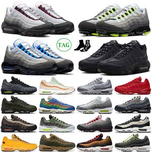 OG 95 running shoes men women 95s Crystal Blue Dark Beetroot Triple Black White Neon Solar Red Midnight Navy Smoke Grey Dark Army mens trainers outdoor sneakers