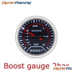 タコメーターdyracing 2quot 52mm車ブーストゲージバーPSI排気ガス温度水オイル