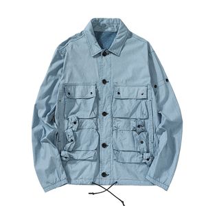 Men's Clothing Outerwear Coats Jackets Turkey Original Blue Dye Technology Fabric Sewing Piano Pocketthin Style Mens Jacketujga