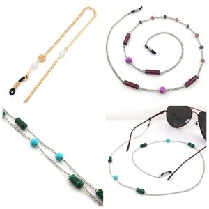 Eyeglasses chains 10pc/lot Fashion Strip Metal Sunglasses Chain Neck Cord Holder Eyeglass Lanyard wholesale 231127