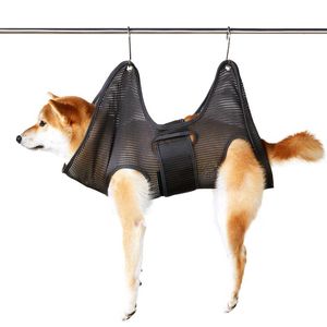 キャリアドッグハングハンモック通気性拘束拘束ヘルパーバッグトリミングネイルカットヘアビューティーツール猫子犬犬のグルーミング製品