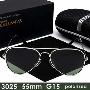 Sonnenbrille 2022 Marke Designer G15 Männer Frauen HD Polarisierte Sonnenbrille Luftfahrt Strahlen Sonnenbrille Für Männliche 3025 55mm Gafas oculos de sol UV400 YQ231127