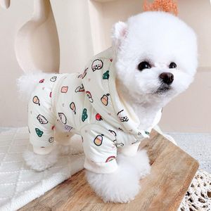 Rompers Dog Tumpsuit Romper Winte Warm Dog Ubrania spodnie Szczenię Płaszcz Ostat Shih Tzu pudle Yorkshire Bichon Pomeranian Clothing