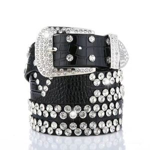 Luxury Belt Designer Belts For Women Designer Diamond Studded Business Style Women Bälten Fashion Casual Temperament Versatile Material Leather Women Bälten