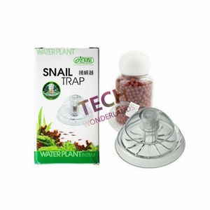 Equipment ISTA Aquarium Plastic Snail Pest Catcher Trap With Free Bait For Aquarium Live Plant Tank