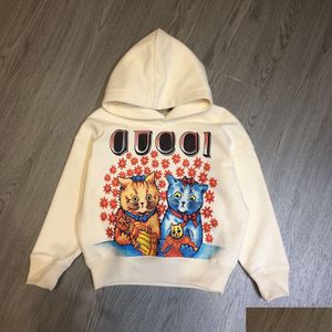 Hoodies tişörtü çocuklar erkek kızlar gevşek moda mektup dalga baskılı sokak kıyafeti hiphop plover üstleri çocuklar gündelik sweatshirt bab dhghv