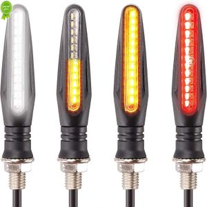 2022 4 STÜCKE Motorrad Blinker Fließende Blinker Motorrad Blinker Tagfahrlicht Bremslichter 12V