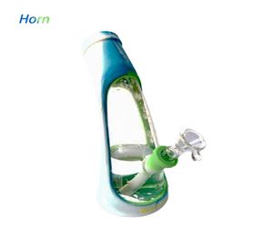 Waxmaid Horn silicone glass Bong hookahs smoking water Pipes Beaker Bongs mini dab rigs US local stock9134217