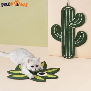 Scratchers Natural Sisal Cactus Cat Scratching Mat Hållbar Scratcher Cat Scratch Pad för Cat Anti Scratch Soffa Protection Claw Sharer