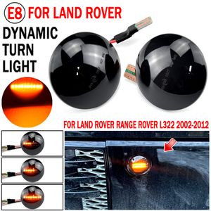 2x Clear Lens LED FRONT SIDE Marker Light Amber för Land Range Rover MK III L322