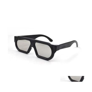 Óculos de sol molduras unissex 3d tv óculos homens homens polarizados óculos passivos para o cinema de cinema de cinema de cinema real Eyewear L3 Drop dhtok