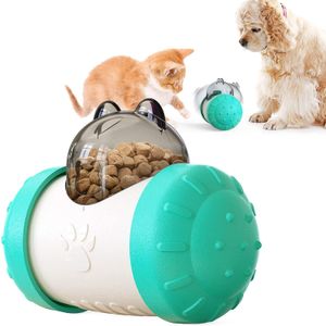 Toys Ulmpp Cat Toys Dog Balance Car Pet Leak Feeder Kitten Puppy Tumbler Slow Bowl Puzzle Toy Exercise Game Feeding Cat Accessories