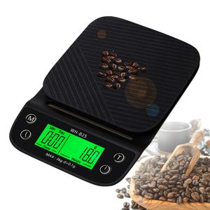 Bilance per uso domestico Bilancia per caffè ad alta precisione per uso domestico 3 kg / 0,1 g Bilancia per caffè a goccia con timer Bilancia da cucina digitale elettronica portatile 230427