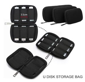 Förvaringspåsar 1pc SML Bag för USB Flash Drives Organiserfodral med blixtlåsstängning Travel Dammsäkert stötsäker Portable3931482