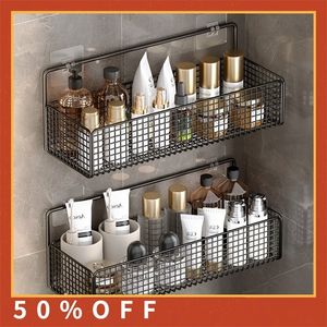 Bathroom Shelves Bathroom Shelves No-drill Wall Mount Corner Shelf Shower Storage Rack Holder for WC Shampoo Organizer Bathroom Accessories 231124