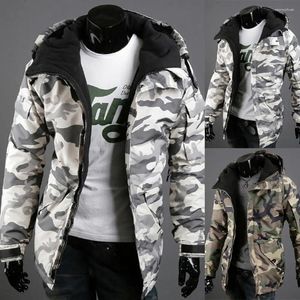 Men's Jackets Winter Fleece Lining Parka Mens Ski Snowboard Camouflage Windproof Removable Hoodie Coats Casual Windbreaker Outwear