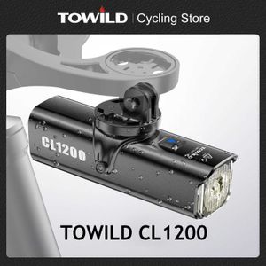 バイクライトタウイルドCL1200/600LMバイクライトフロントランプUSB充電式LED 21700 4000MAH自転車ライト防水ヘッドライトバイクアクセサリーP230427