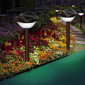 Decorações de jardim Lâmpadas solares Luzes LEDs decorativas ao ar livre com estaca para o jardim do caminho