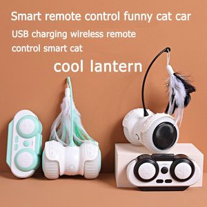 Toys Smart Interactive Remote Control Electric Cat Toy Dog Interactive Fun USB Charging Fun Pet Game Electronic LED Light Feather