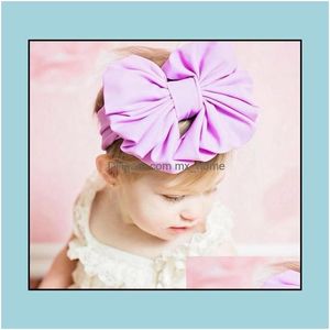 Hair Accessories Hair Accessories Kids Girls Big Bow Headwrap Band Baby Girl Cotton Headbands Infant Babies Fashion Hairbands Lovely C Dhsdz