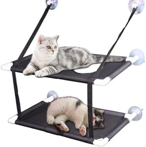 Esteiras kitty assento ensolarado janela do gato poleiro cama da janela do gato rede até 44lb pode ser instalado em esteiras macias da janela pequena para gatos gatinho