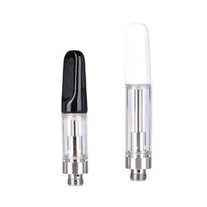 Wholesale TH205 0.5ml 0.8ml 1.0ml Atomizer Ceramic Coil Cartridges 510 Thread Empty Thick Oil Vaporizer Glass Ceramics Vape Carts Foam Packaging Available Customize