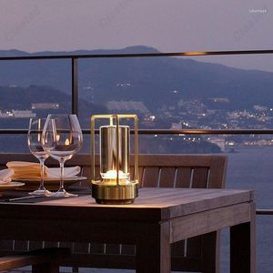 Настольные лампы северный промышленный стиль лампы кафе Bar Outdoor Camping Atmosphere Light Restaurant Creative Night Lights