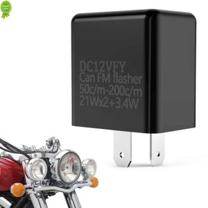 Relé de pisca -pisca de LED 12V 2 PIN Frequência ajustável de sinais de giro Relés indicadores de pisca -pisca para acessórios de motocicleta de motocicleta