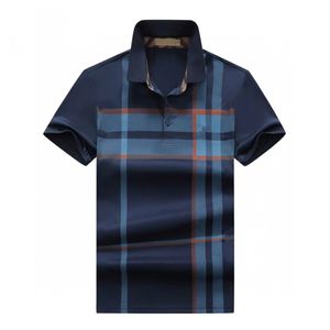 Mens Polo Shirt Shirt Business Silne kolory proste eleganckie druk wersja europejska lapel z krótkim rękawem swobodny moda klapka męska topy męskie moda top Asia rozmiar m 3xl