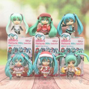 Аниме манга 1pcs в штучной упаковке случайный стиль Kawaii Hatsune Miku Kaito Q Версия кукла