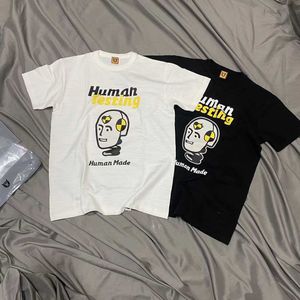 Herr t-shirts människa gjorde robot tshirt man kvinna unisex bambu bomull tshirt mänsklig tillverkad shortsleeved topp j230427