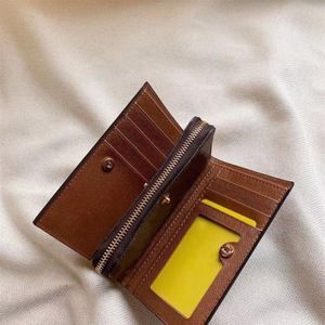 Nytt kvinnans passhållare av högsta kvalitet Purserar Women Wallet Printing Classic Card Holder Real Leather Wallet Women Purse med Box 245L
