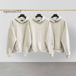 dhgate essentialhoodies fear of gods hoodies fog Season 7 FG7C Main Line Rich and Noble Flocking High Street Loose Hoodie for Men