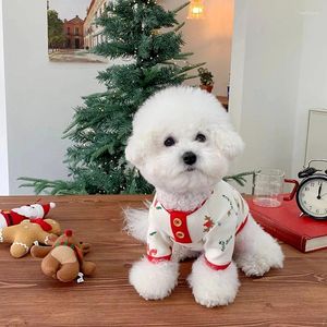 Köpek giyim evcil hayvan sonbahar orta küçük tatlı gömlek Noel kostümleri sevimli pijama kedi yavrusu köpek sweatshirt chihuahua kaniş