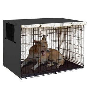 Pennor vikbar hundlåda lätt att fälla med hundkorg för utomhusanvändning Comfy Dog Home Dog Travel Crate Cover