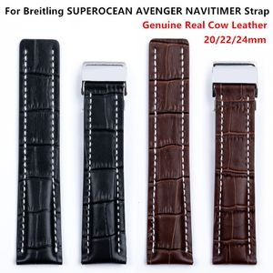 Watch Bands 202224mm For Strap SUPEROCEAN Avenger Genuine Real Leather Accessories Bracelet Belt 230426