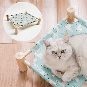 Tapetes para animais de estimação, cama para gatos, quatro estações, universal, madeira sólida, marcha, cama para cães, rede para gatos, totalmente removível