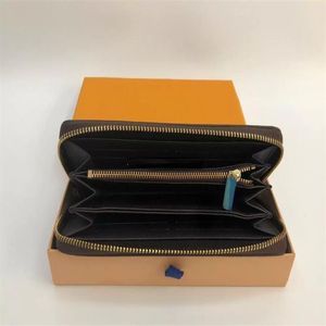 Single zipper WALLET the most stylish way to carry around money cards and coins men leather purse card holder long business wome244p