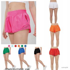 designers lululemens shorts de yoga femininos com zíper bolso cintura alta secagem rápida lulus limão trem feminino curto estilo solto respirável academia qualidade 05