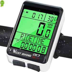 2022 Wireless Bike Computer 5 Language Bicycle Bure Omometer Speedometer Rainproakt varje vecka Uppdaterad minne Automatisk väckning