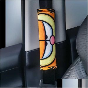 Accessori per cinture di sicurezza 1 pezzo Cintura di sicurezza per cartoni animati Er Car Shoder Protector Breve peluche Pad Ers Drop Delivery Cellulari Moto Interi Dhubt