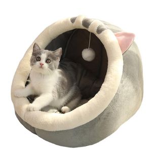 Portatore dolce letto da gatto calda cestino per animali domestici accogliente gatticello cuscino tenda gatto casa molto morbida tasata per cagnolini per letti da gaverio lavabili