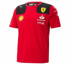 مسارات الرجال 2023 1 مجموعات السباقات Carlos Sainz Charles Leclerc إعداد Tshirt عرضية Polo Summer Motorsport Team J5107911 XSN4