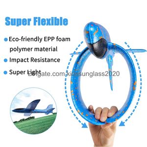 Novel Games Watinc Airplane 14.5 tum Manual Foam Flying Glider Planes som kastar roligt utmanande utomhussport Toy Model Air Plane Tw Amy6a