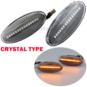 2sts Scroll Indicator Lamp LED Dynamic Turn Signal Side Marker Light for Nissan Navara D22 NP300 1998-2005